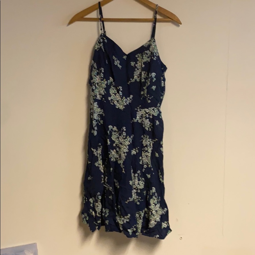 Blue and yellow dress